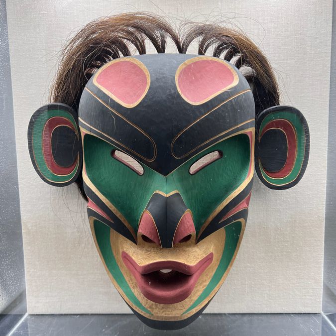 Jay Brabant Northwest Coastal Indigenous Mask - Drunken Female 14x14