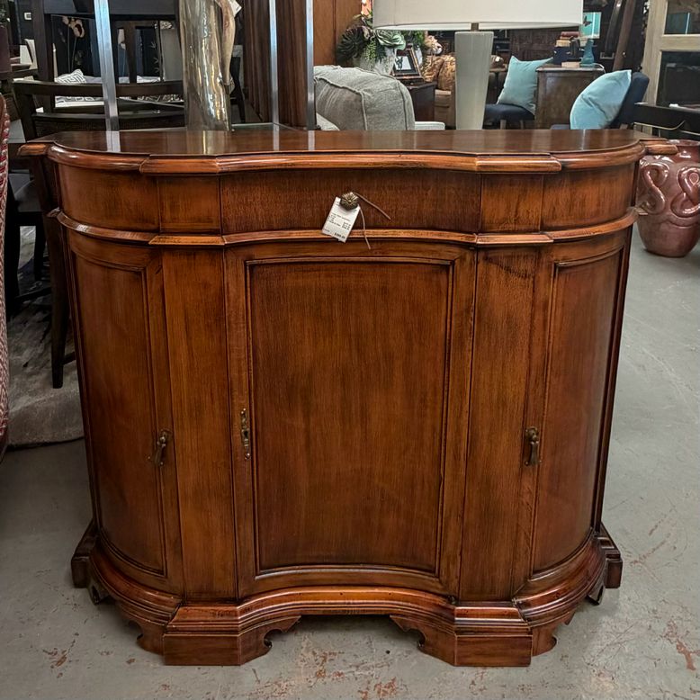 Vintage Italian Serpentine Cabinet 43x12.5x34.5