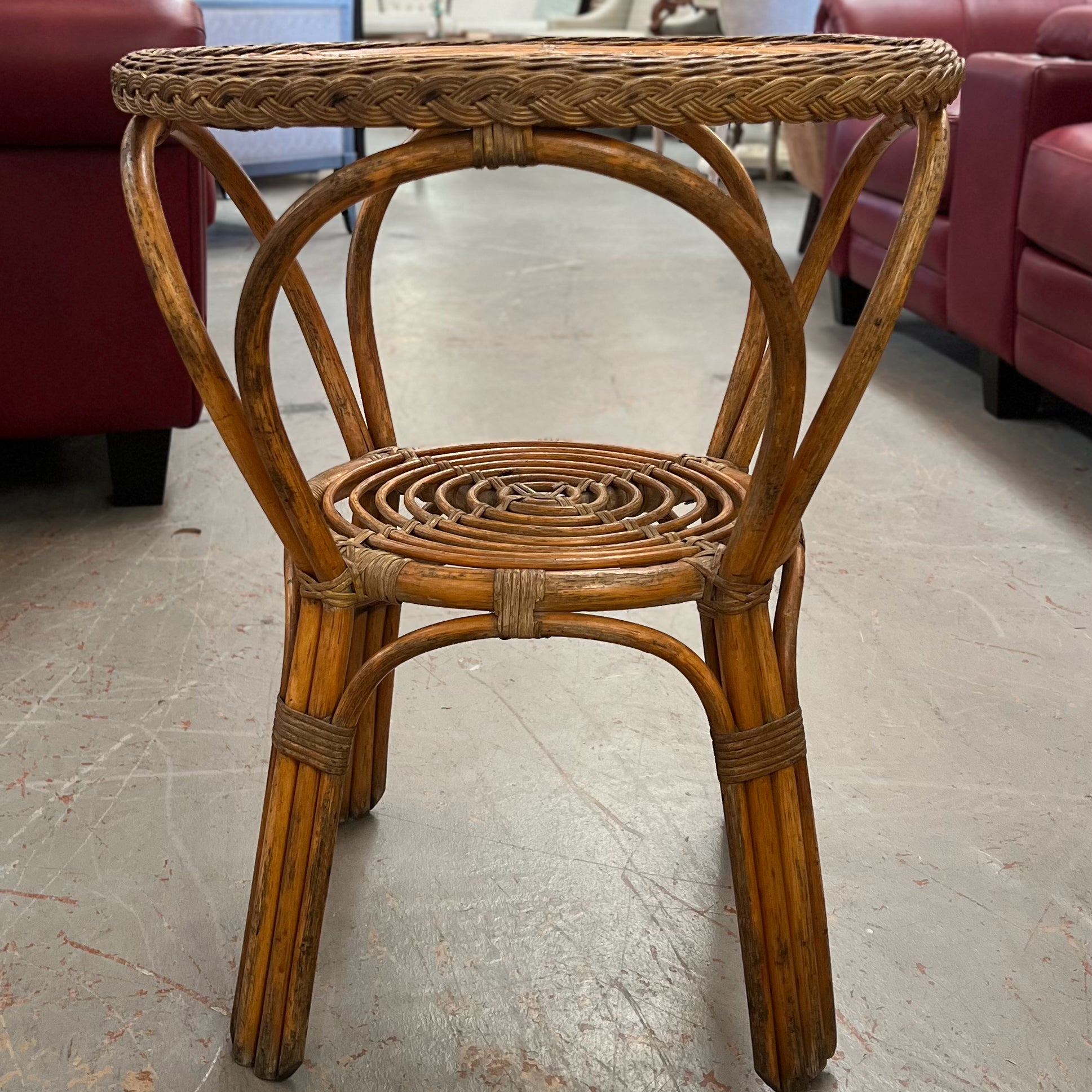 MC Italian Modern Rattan Bistro Table 24"DiaX28"H