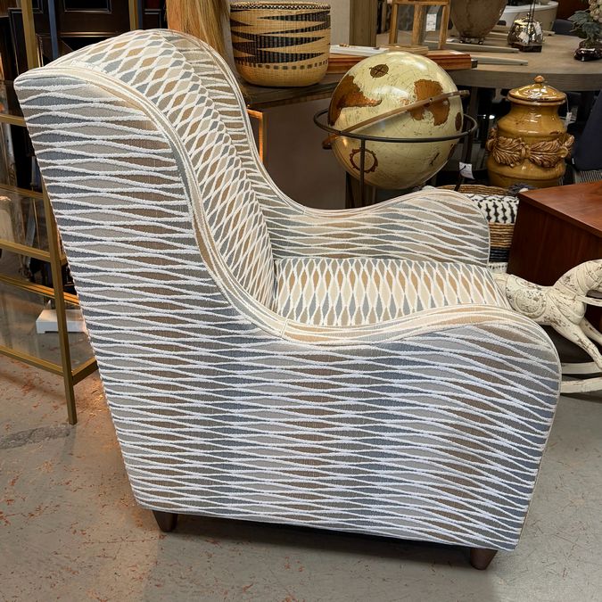 Havertys Sloan Chair W/Moonstone Fabric 29x37x40 NEW