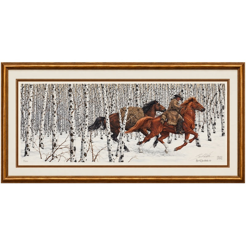 "Sacred Ground" by Bev Doolittle S/N Lithograph 1989 49.5x22.5
