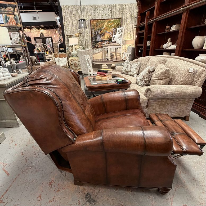 Motioncraft 1220 Austin Savage Brown Leather Recliner 39x40x45