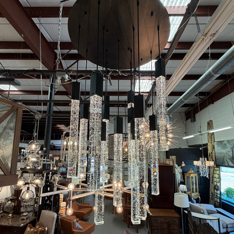 Weston 13-Light 30" Black Pendant Ceiling Light