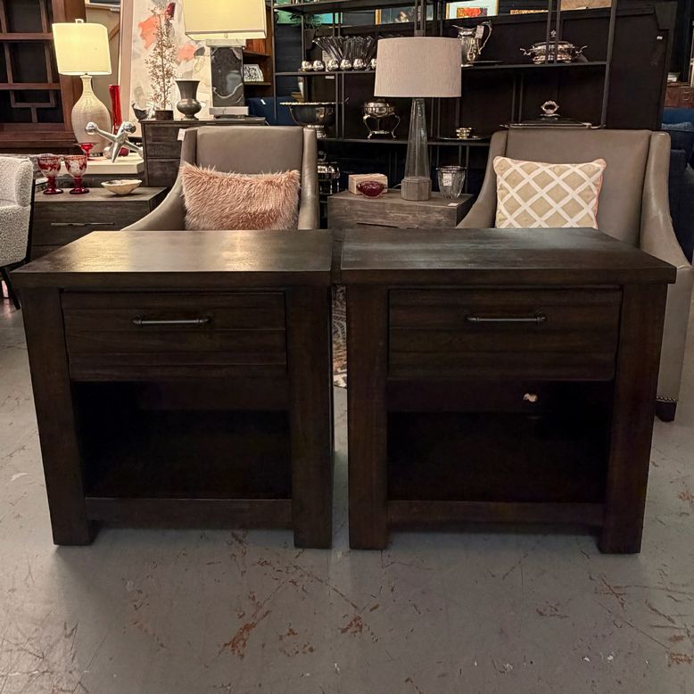 PAIR Samuel Lawrence 1-Drw Nightstands 27x16x27