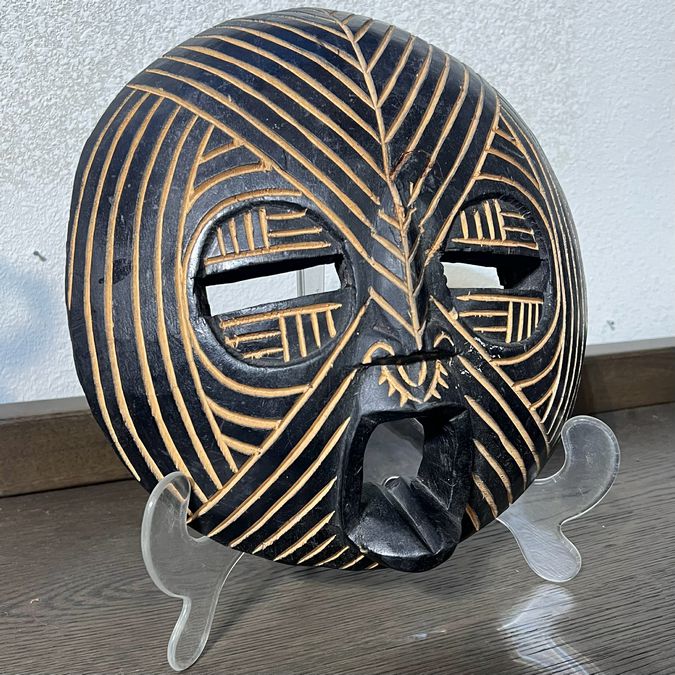 Large African Ritual Mask 12"H