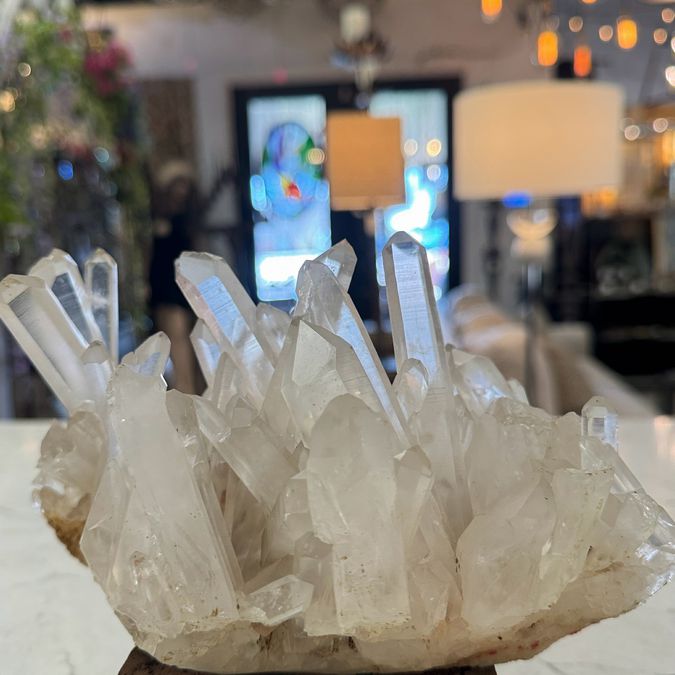 Lg Clear Tibet Quartz Cluster 1815 Grams