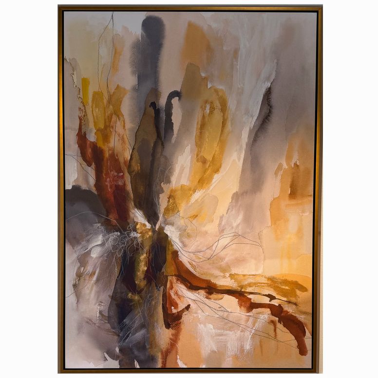 Uttermost Evanescent I Copper Framed Abstract Art 44x61