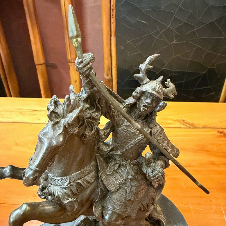 Medium Bronze Kamiko Asian Warrior Sculpture 6.75x3x10.5