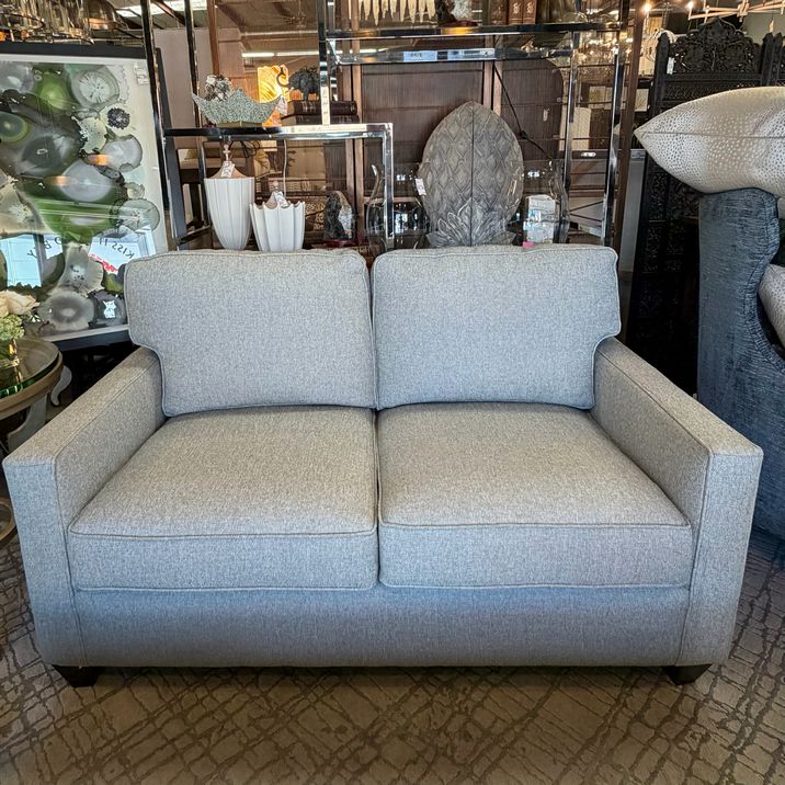 Mayo Blue/Gray Love Seat 61x36x37 LIKE NEW