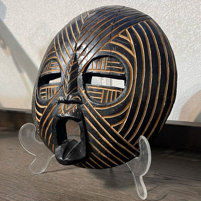 Large African Ritual Mask 12"H