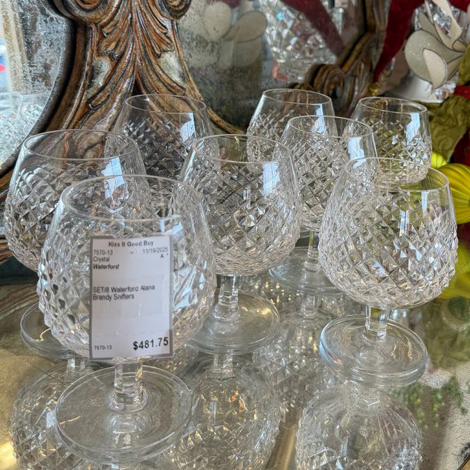 SET/8 Waterford Alana Brandy Snifters 5 1/8"H