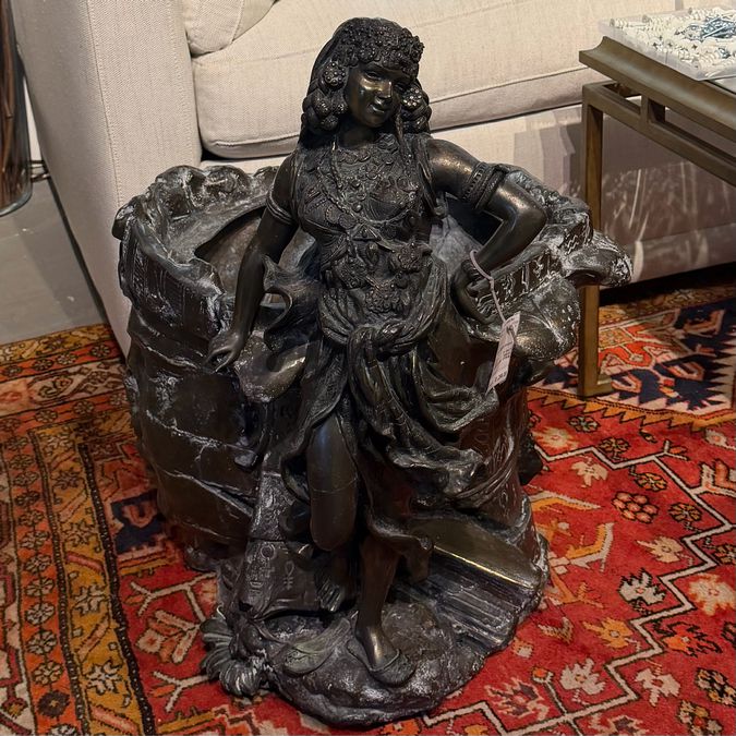 Bronze Egyptian Jardiniere 20x19x25