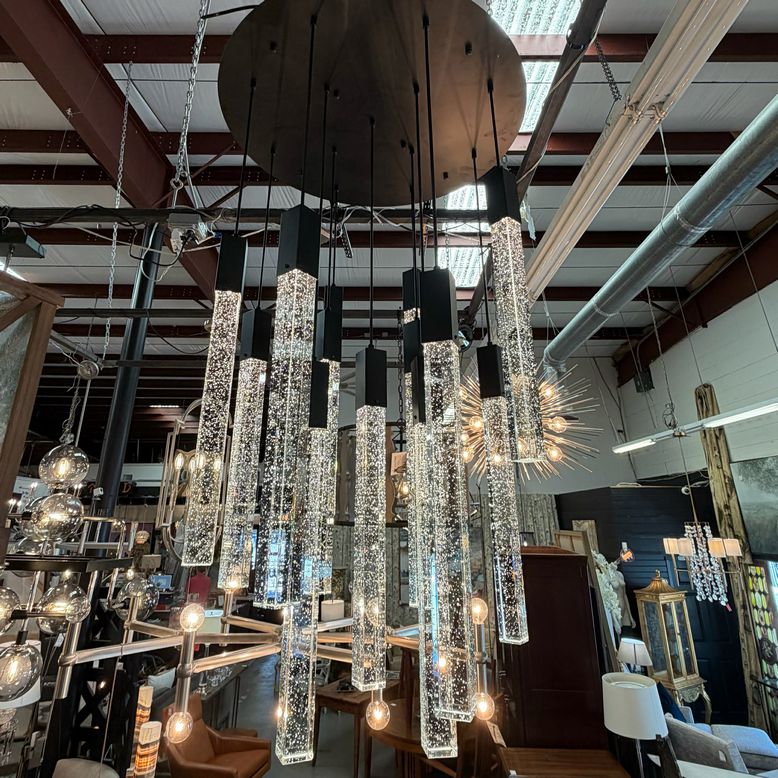 Weston 13-Light 30" Black Pendant Ceiling Light