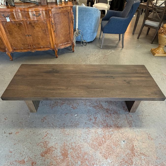 Restoration Hardware Reclaimed Oak Plank Coffee Table 68x24x15