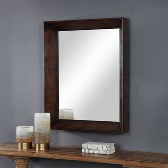 Uttermost Soloman Mirror W/Aged Copper Cladding 30x6x40
