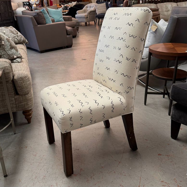 SET/6 Quatrine Side Chairs W/Luxo Onyx Fabric 20x25.5x40
