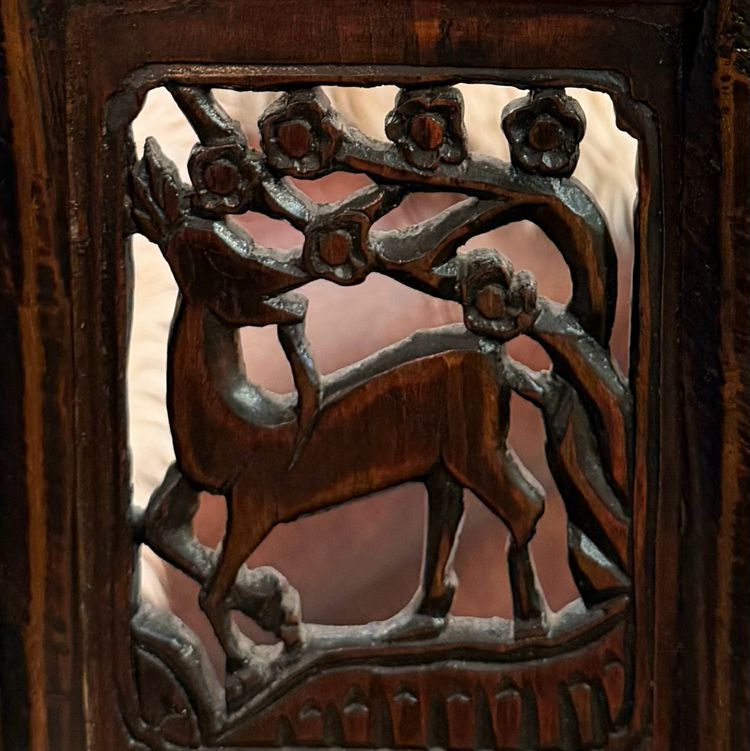 19th C. Chinese High Yoke Back Chair 23x26x46