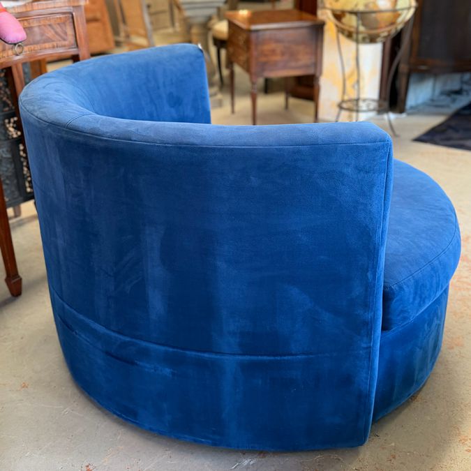 Jonathan Louis Bella Blue Roundabout Swivel Chair 49x46x30.5