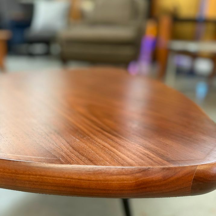 Triangular Wood Side Table 29x29x17