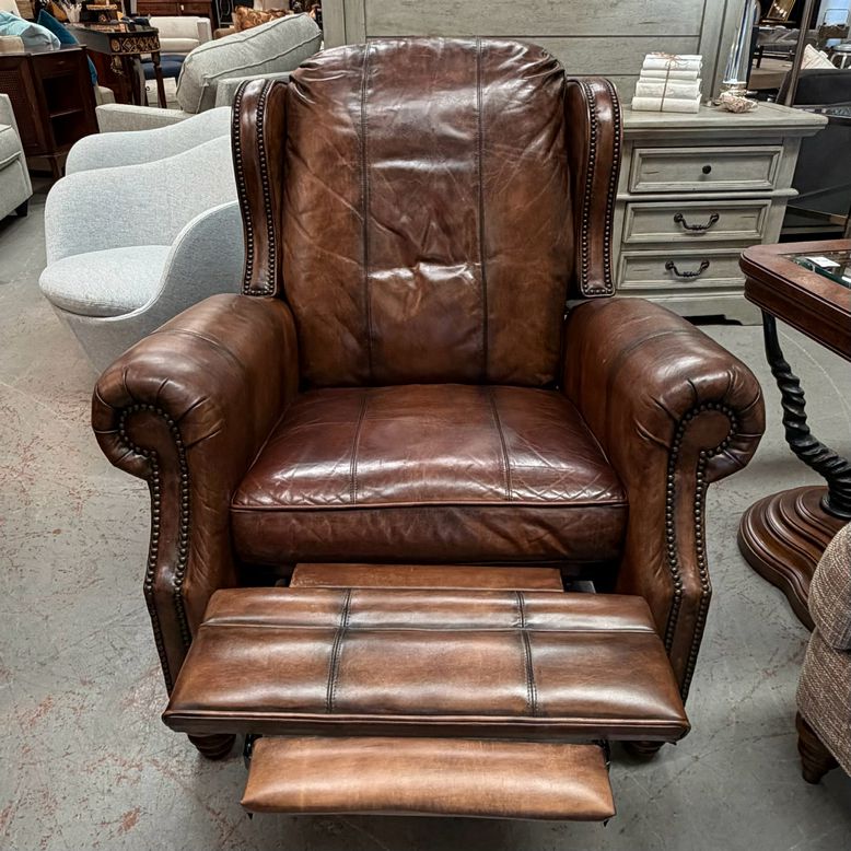 Motioncraft 1220 Austin Savage Brown Leather Recliner 39x40x45