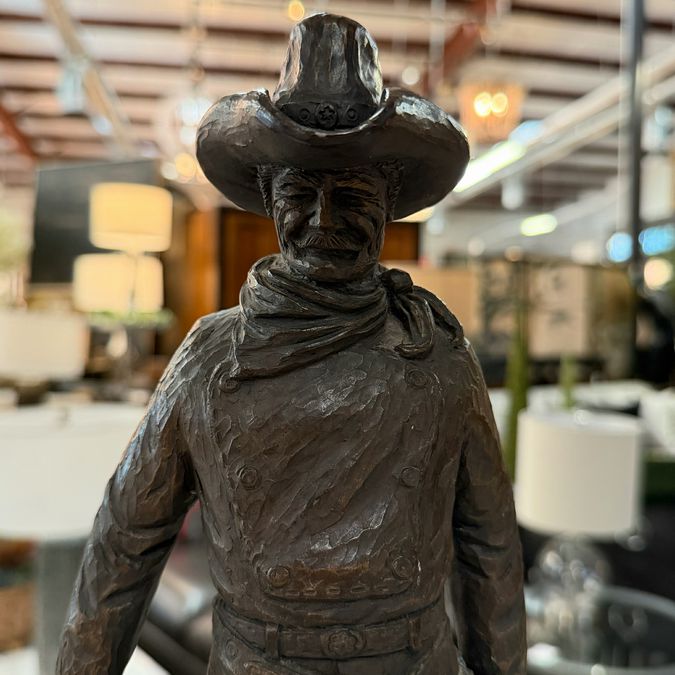 1980 Bronze by Largo "Pine Johnson & His Shadow Ole Brown" 507/5000 14"H