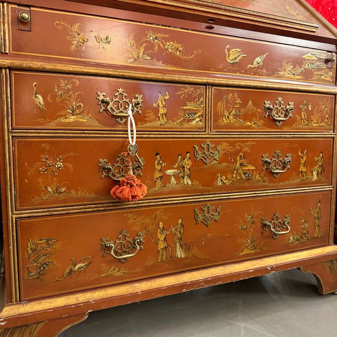 Baker Collector's Edition Chinoiserie Secretary 37x20x92