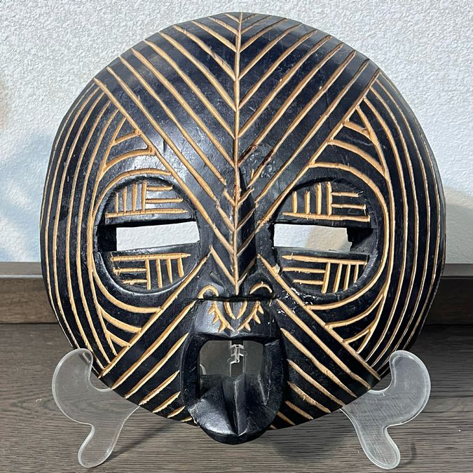 Large African Ritual Mask 12"H