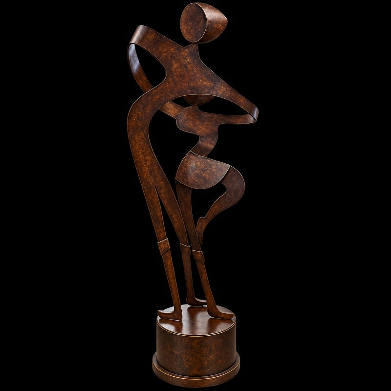 Robb & Stucky Abstract Patinated Metal Dancing Sculpture 22"x68"