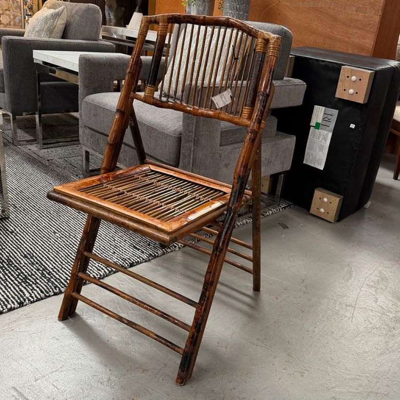 Vintage Folding Bamboo Chair 18x24x34 (4 Avail)