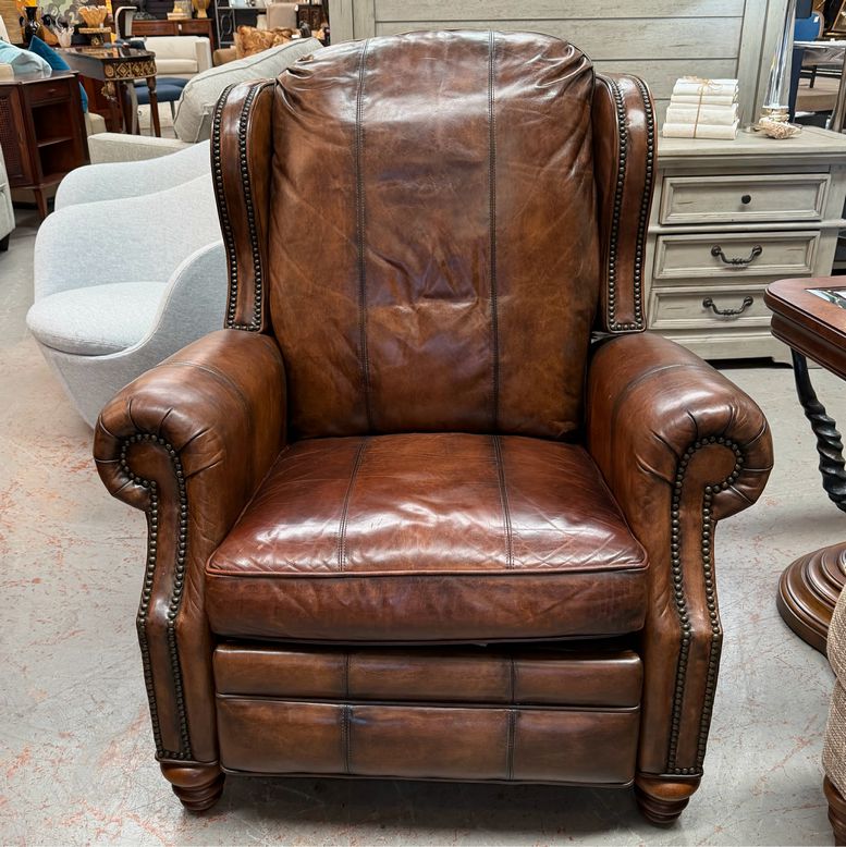 Motioncraft 1220 Austin Savage Brown Leather Recliner 39x40x45