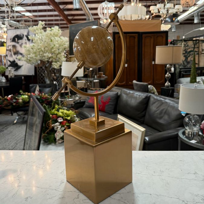 Revelation Brass & Marble Armillary Sphere 18"H