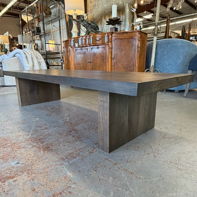 Restoration Hardware Reclaimed Oak Plank Coffee Table 68x24x15
