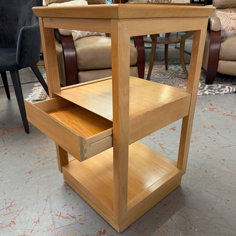 Edward Wormley for Drexel Precedent Side Table W/Drawer 16.5x16.5x28