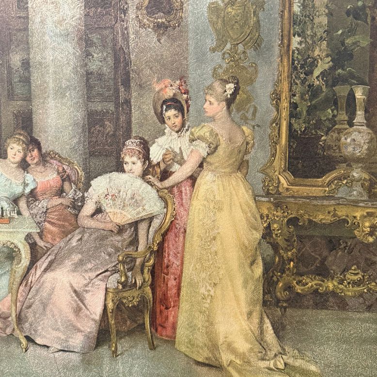 'The Chess Game' Framed Print by Francesco Beda 30x42