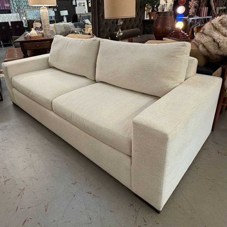 Ethan Allen Conway Barton Ivory Sofa 90x39x37