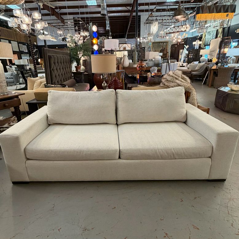 Ethan Allen Conway Barton Ivory Sofa 90x39x37