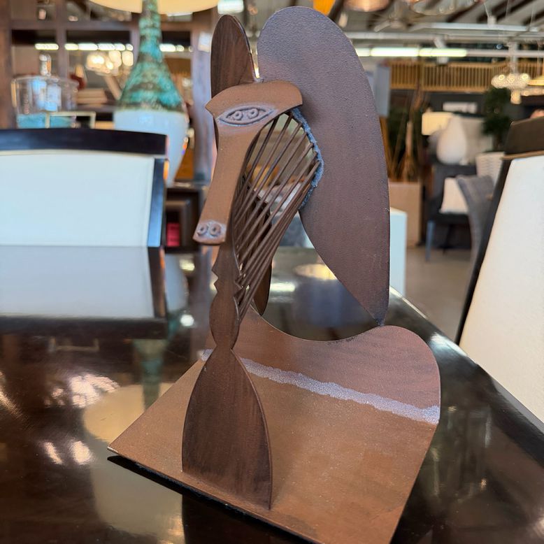 MCM Picasso Cubist Guitar Replica Sculpture 7x4.5x10"H