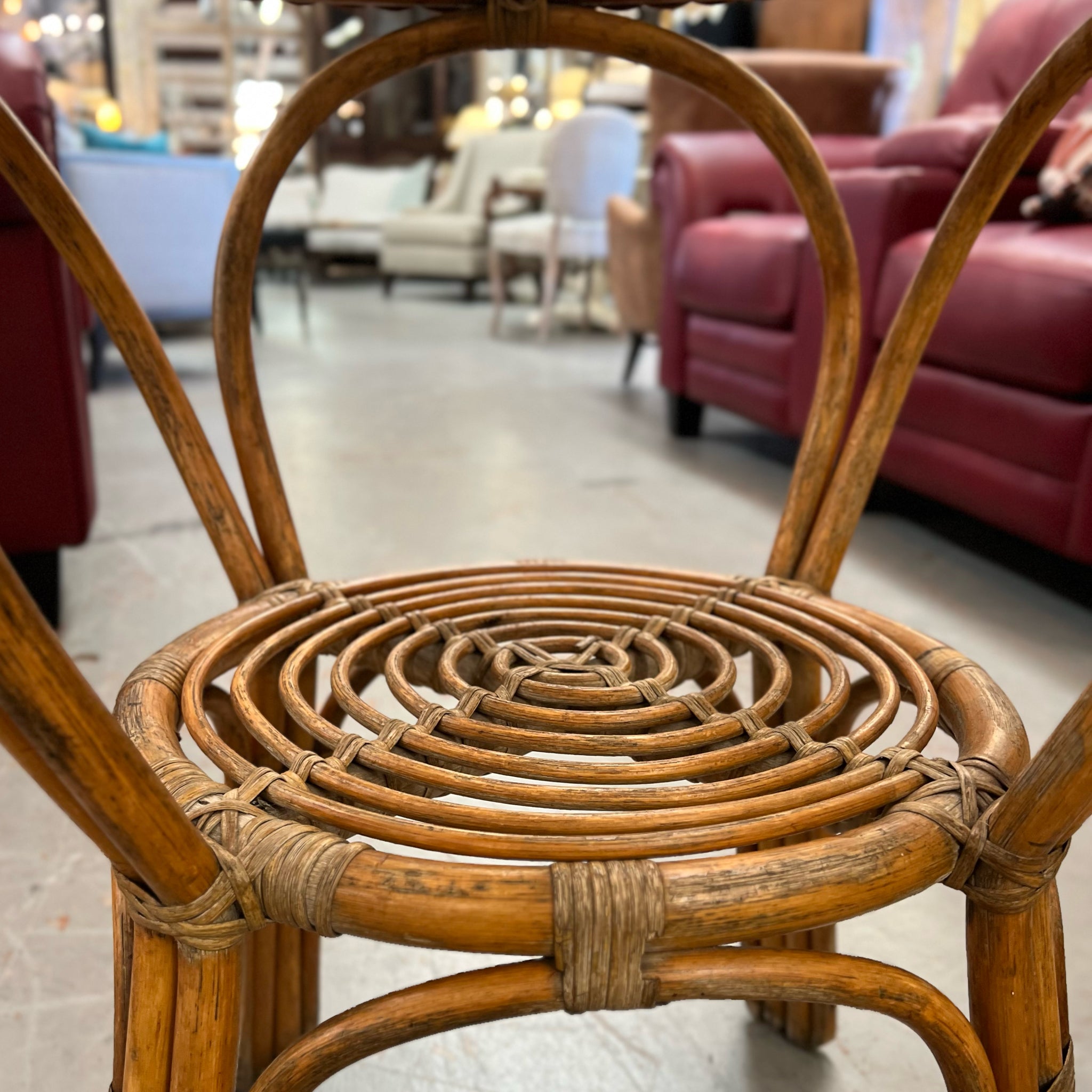 MC Italian Modern Rattan Bistro Table 24"DiaX28"H