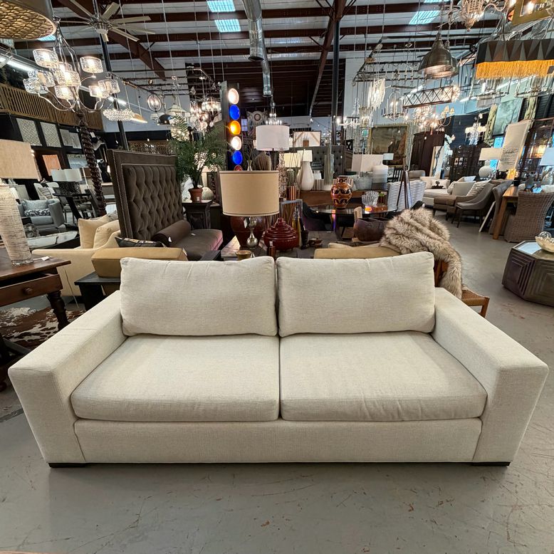 Ethan Allen Conway Barton Ivory Sofa 90x39x37