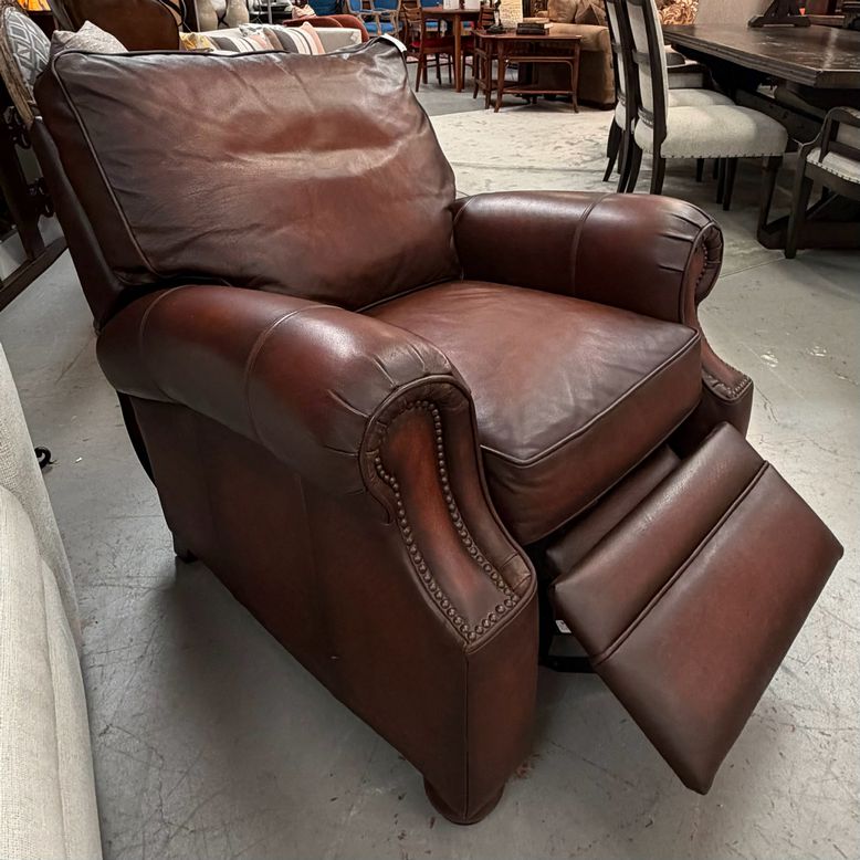 Bernhardt Van Gough Leather Recliner 36x44x38