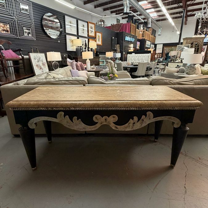 Swaim 790 Console Table Stone Top 68x25x33