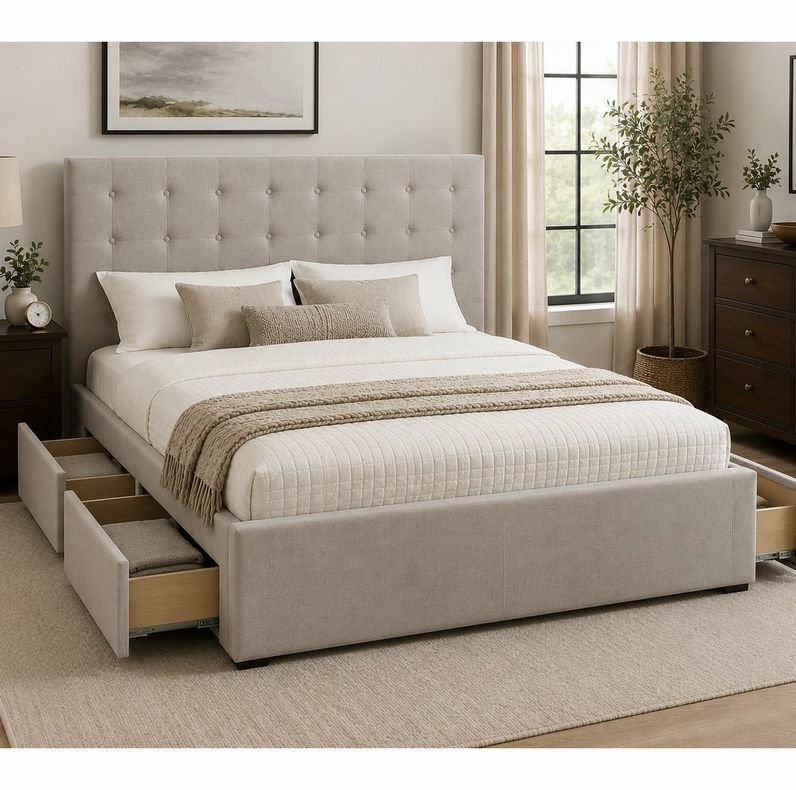 Queen Storage Bed