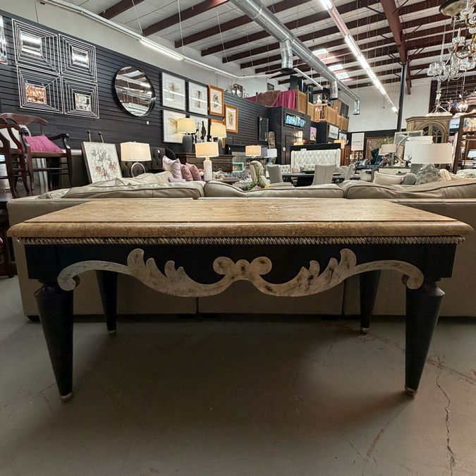Swaim 790 Console Table Stone Top 68x25x33