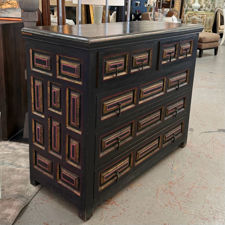Vintage Painted Chest of Drawers 47x19.5x38
