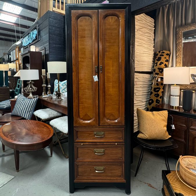 Vintage Thomasville Embassy Cabinet 26x17.25x78.5