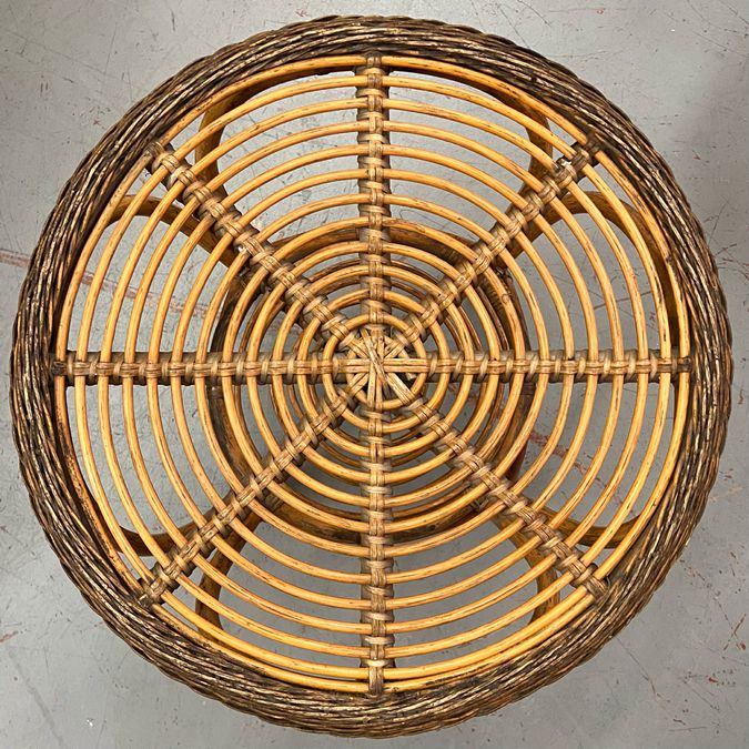 MC Italian Modern Rattan Bistro Table 24"DiaX28"H