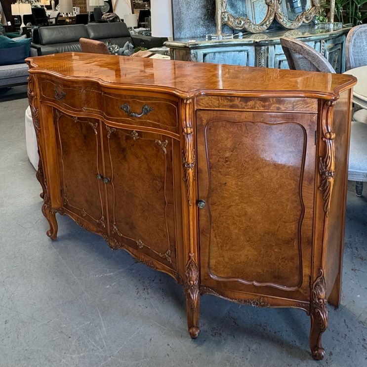 Antique Batesville Romweber French Provencial Louis XV Carpathian Cluster Elm Bu