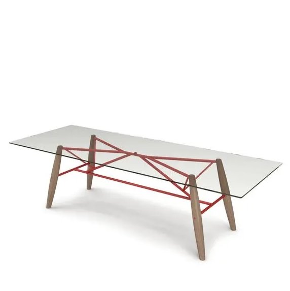 Connection Glass Dining Table by Up Huppe 98x40x30