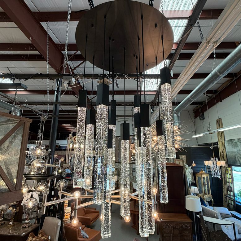 Weston 13-Light 30" Black Pendant Ceiling Light
