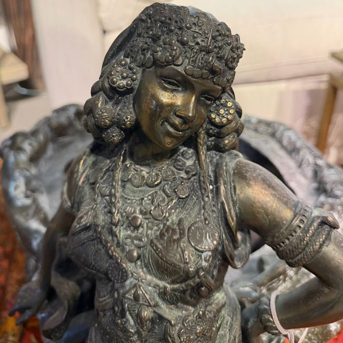 Bronze Egyptian Jardiniere 20x19x25